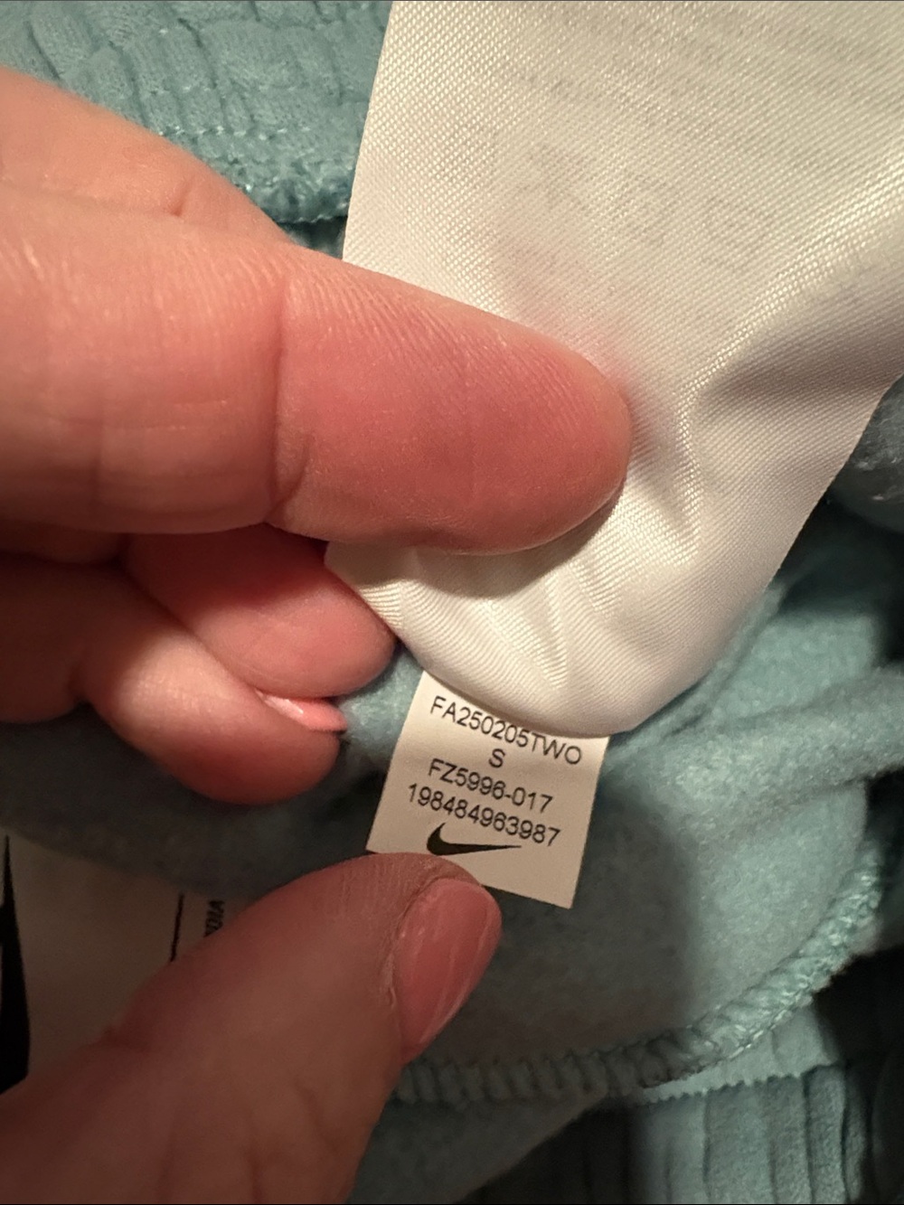 Women’s Small Nike Canon Green Fleece Sweatpants - Picture 4 of 6